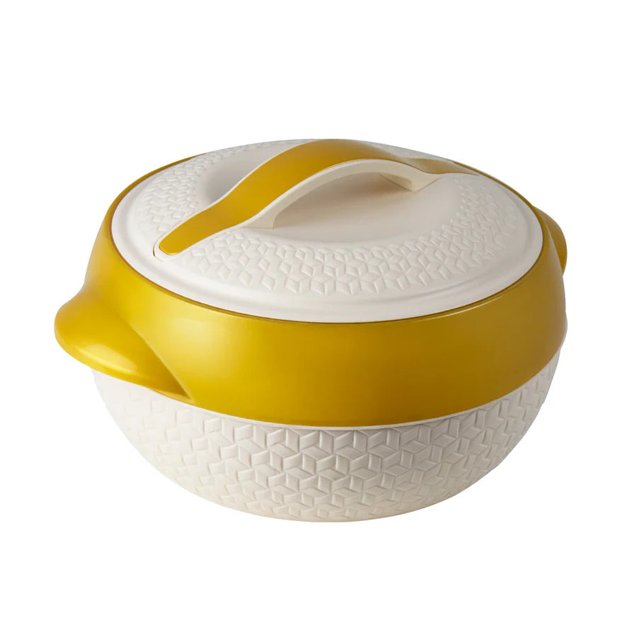 SQ Professional Matrix Insulated Hot Pot 5000ml – Stainless Steel Thermal Casserole White & Cream