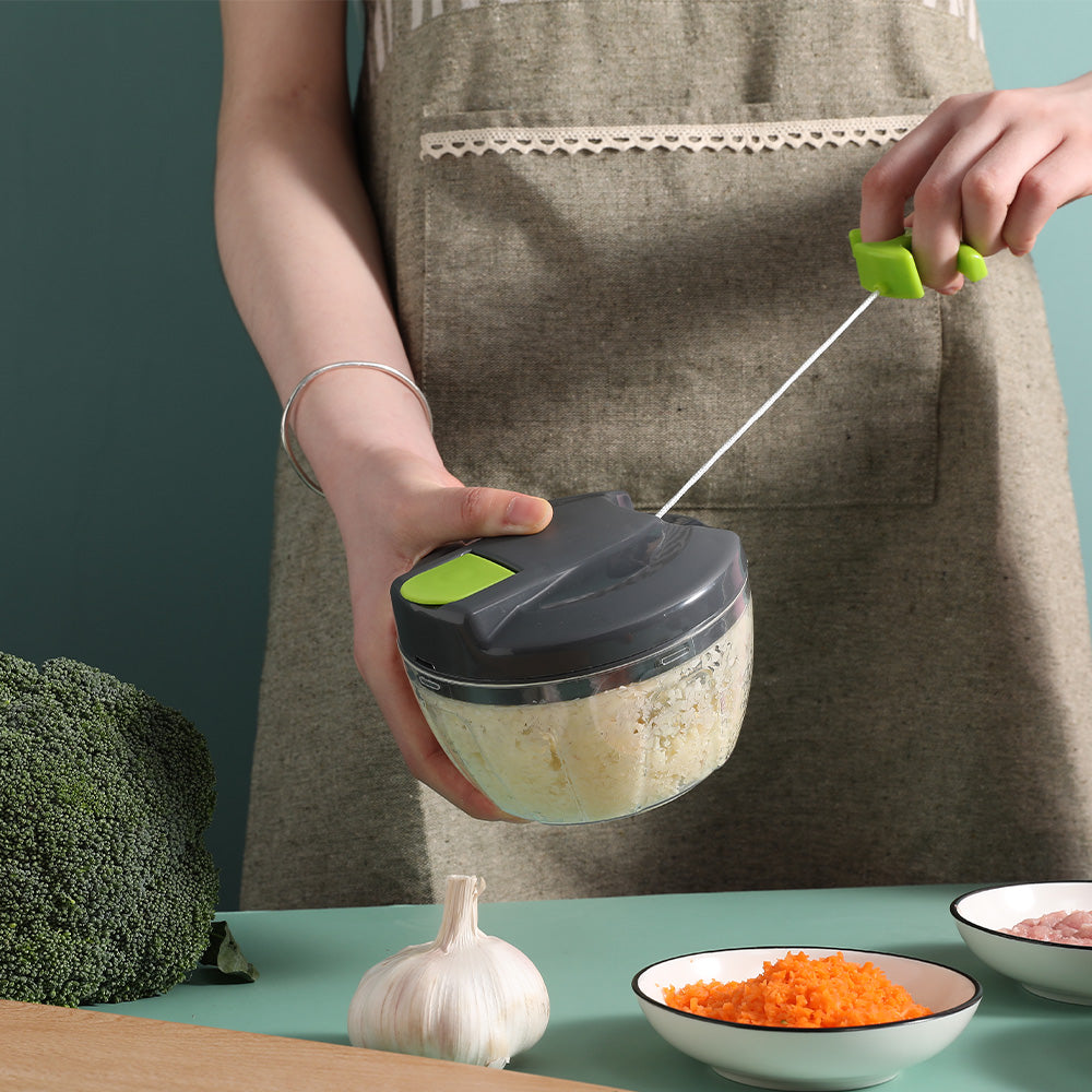 SQ Professional Manual Food Chopper – 500ml Pull-String Mini Chopper