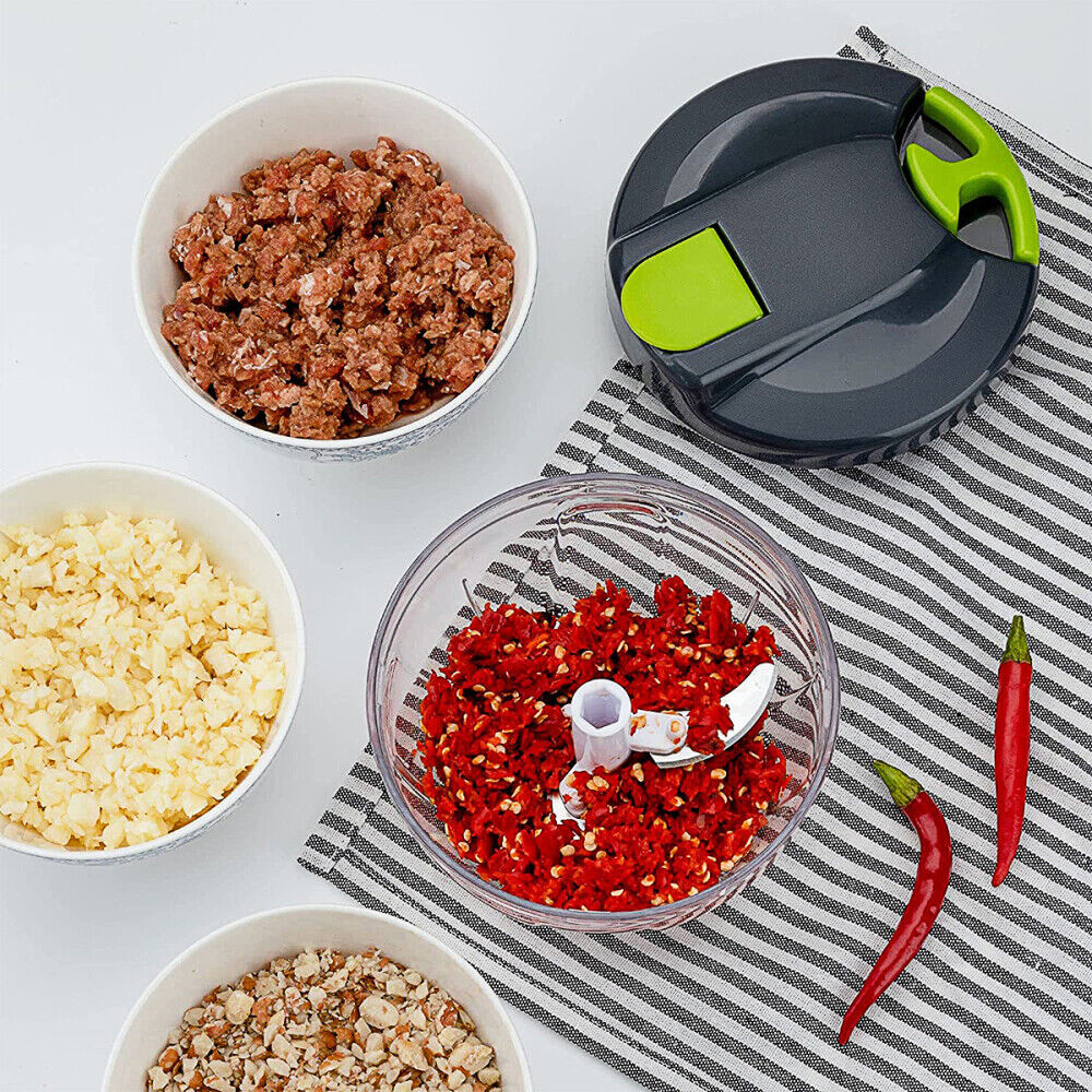SQ Professional Manual Food Chopper – 500ml Pull-String Mini Chopper