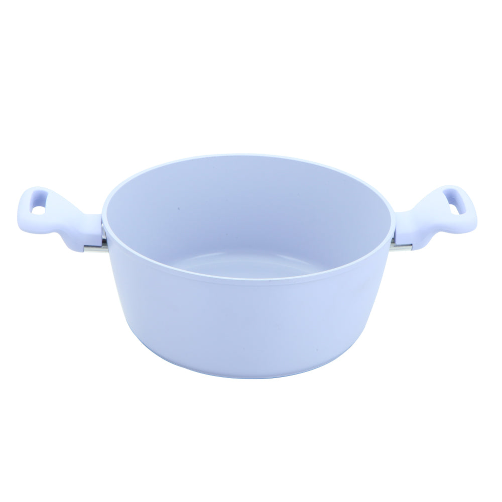 Zoya Stockpot Set 4pc – Purple | Non-Stick Induction Cookware
