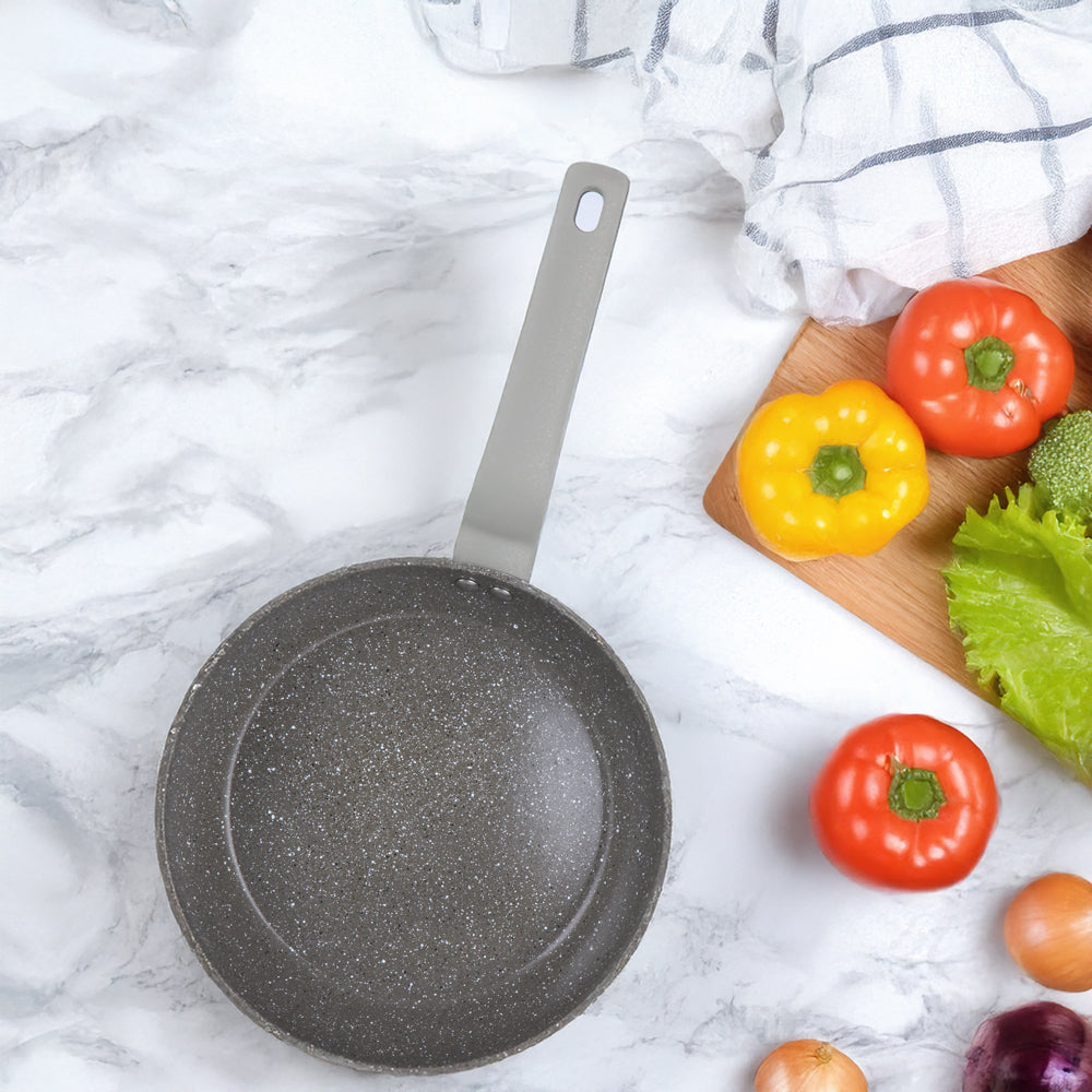 Zoya Frying Pan – Grey Marbled 28cm | Induction Ready Non-Stick