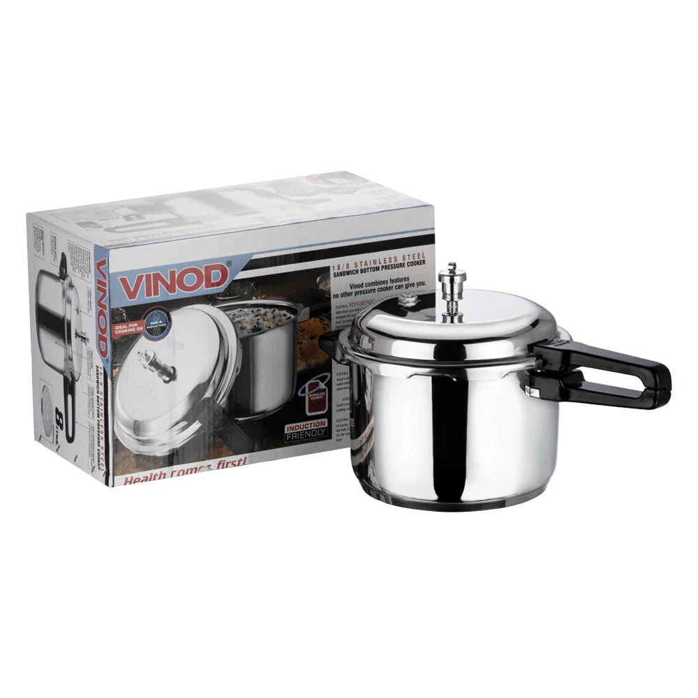 Vinod 7L Outer Lid Stainless Steel Pressure Cooker (Induction Compatible)