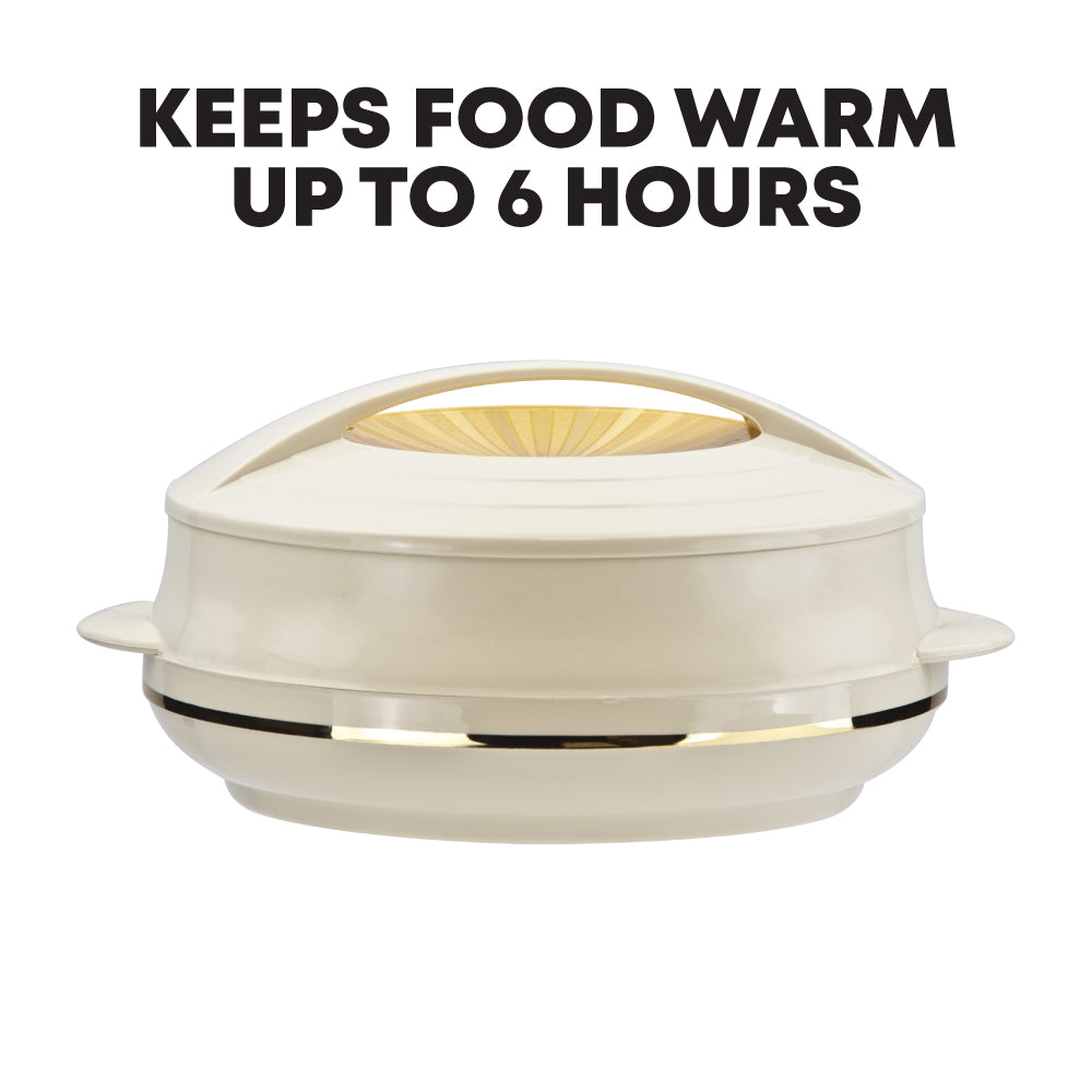 Olympic Insulated Hot Pot Set – 4pc Cream Super (0.8L, 1.2L, 1.6L, 2.5L)