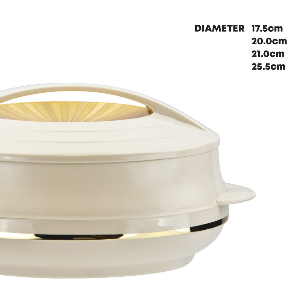 Olympic Insulated Hot Pot Set – 4pc Cream Super (0.8L, 1.2L, 1.6L, 2.5L)