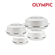 Olympic Insulated Hot Pot Set – 4pc White Super (0.8L, 1.2L, 1.6L, 2.5L)
