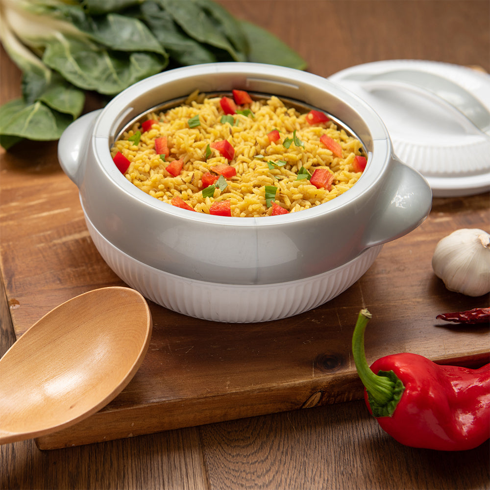 Fiesta Insulated Hot Pot Set – 3pc White (1L, 1.5L, 2.5L)