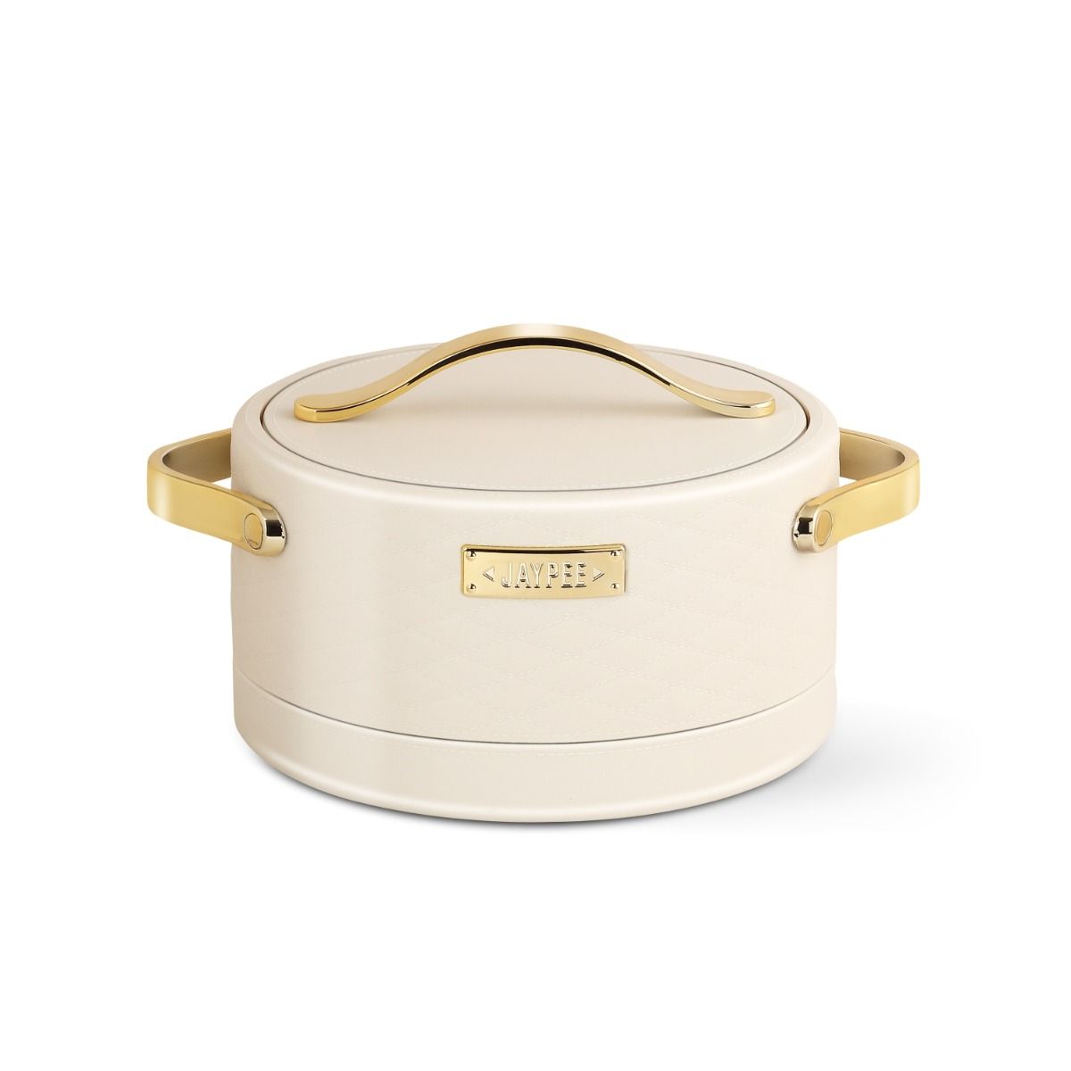 Jaypee Luxura Stainless Steel Casserole Set of 3 – Insulated Hot Pot Set for Serving - Beige
