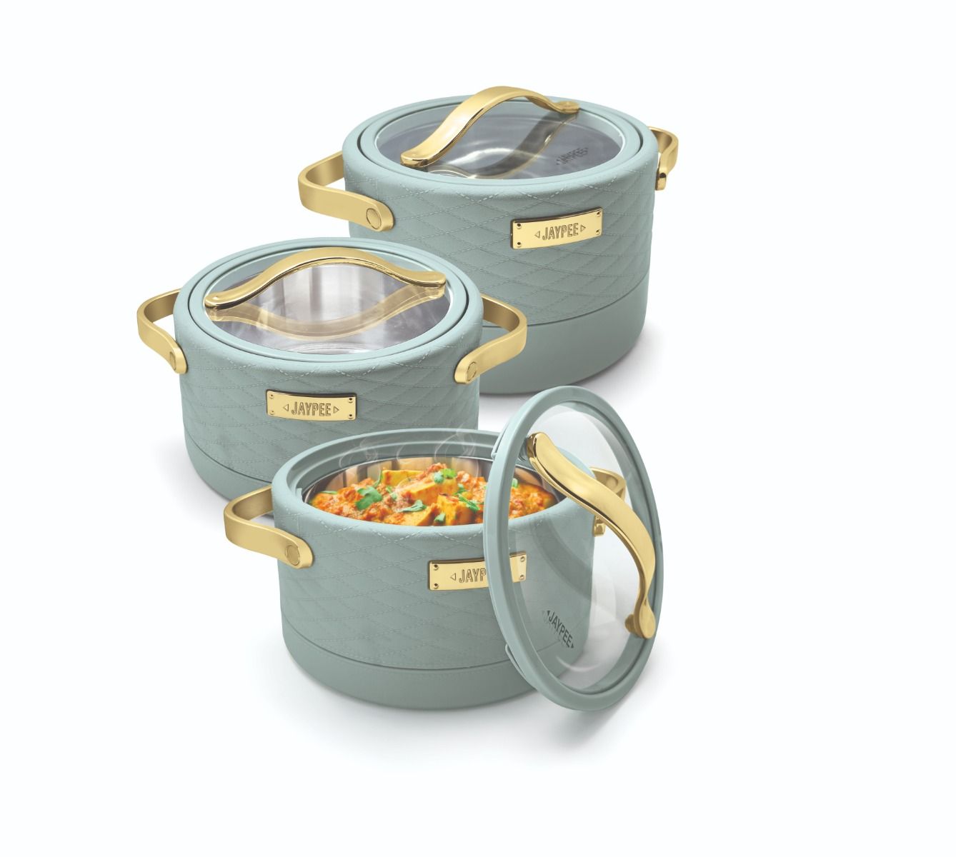 Jaypee Luxura Klass Casserole Hotpot 3-Piece Set – Pista Green