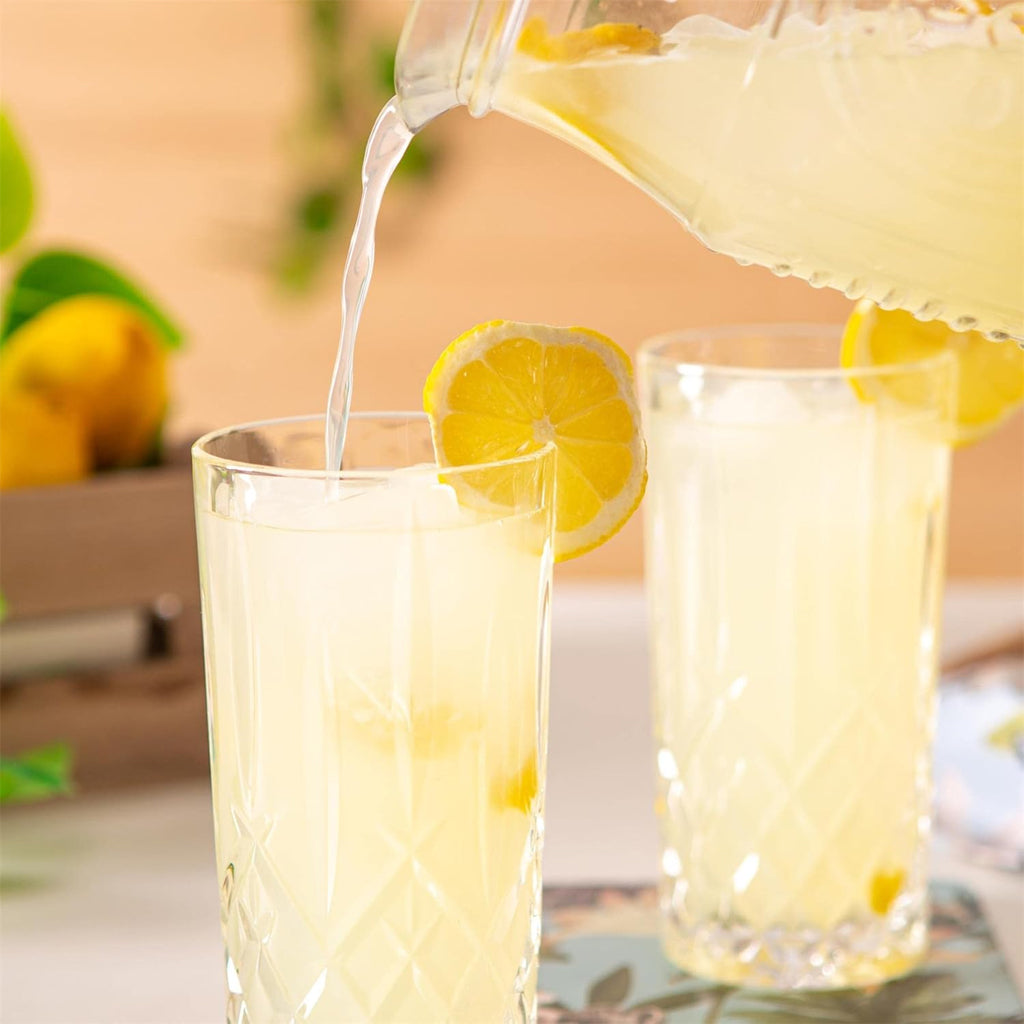 Premium Cut Crystal Highball Glasses – 360ml Hi-Ball Tumblers (Set of 6)