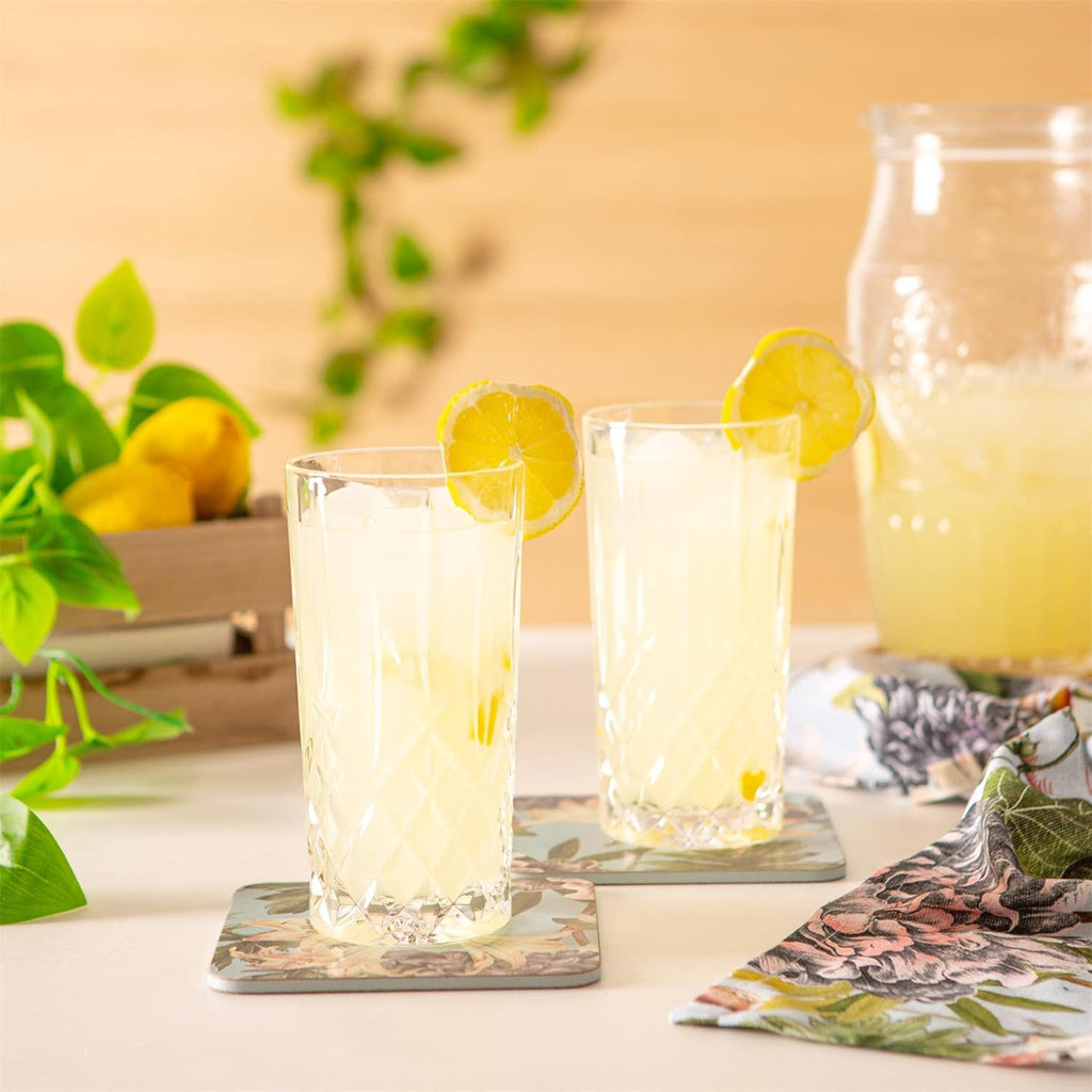 Premium Cut Crystal Highball Glasses – 360ml Hi-Ball Tumblers (Set of 6)