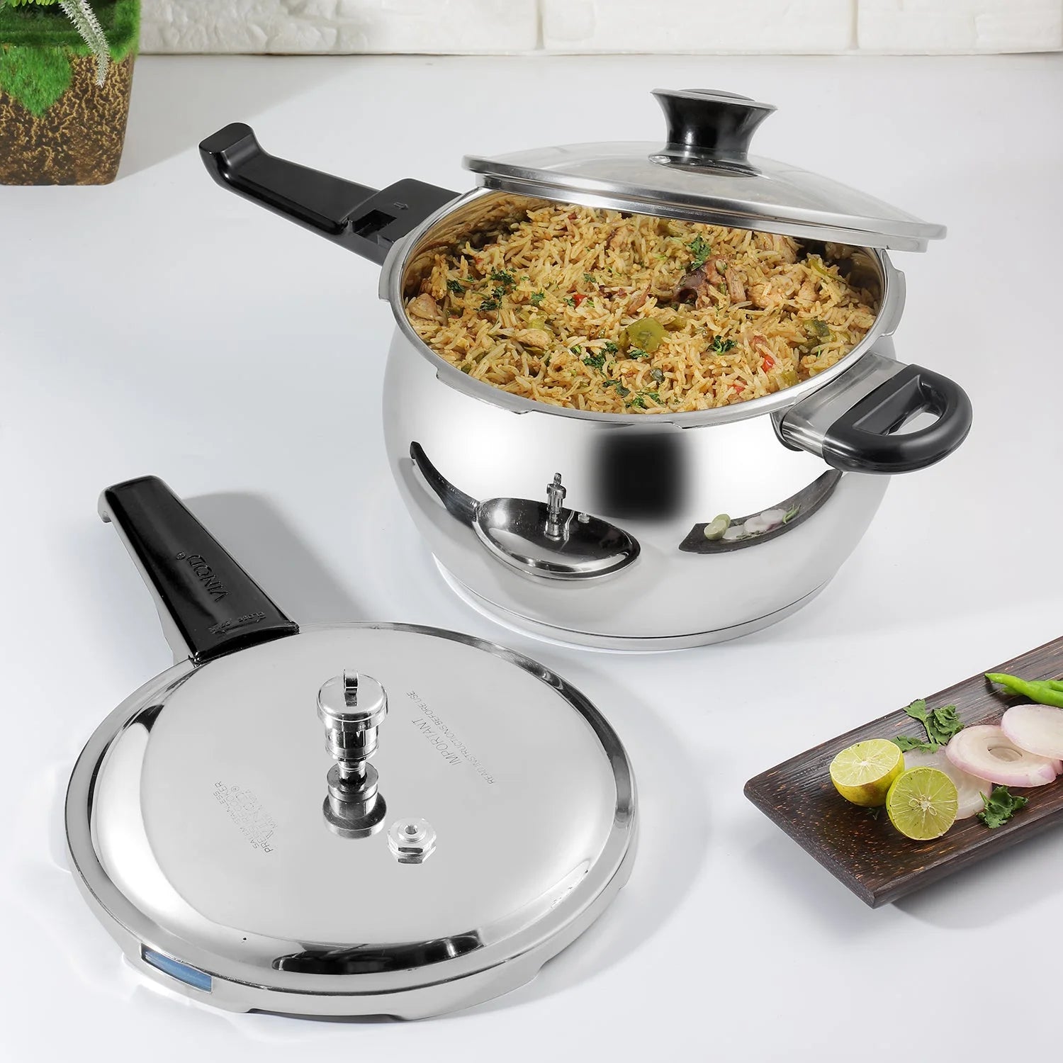 Splendid Plus Stainless Steel Pressure Cooker 6.5 L