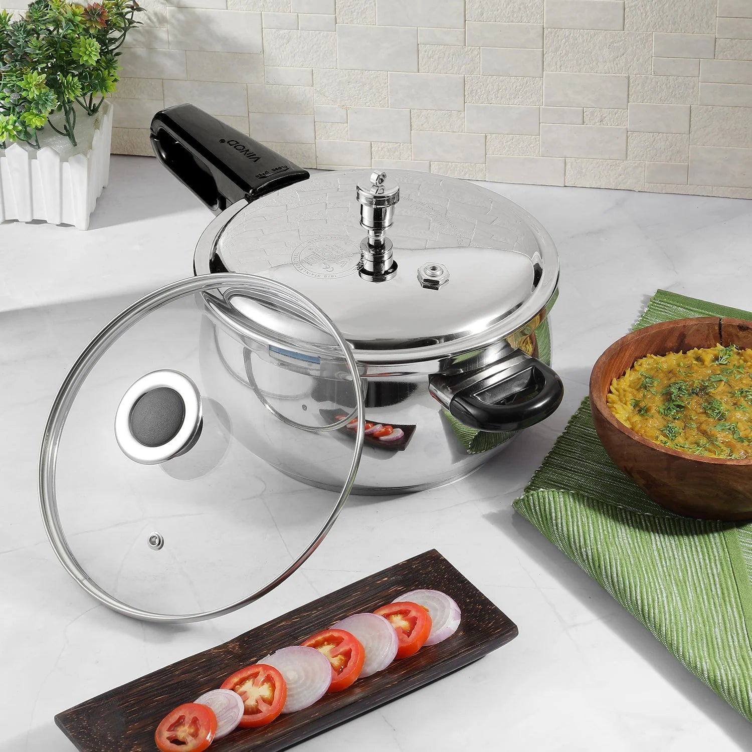 Splendid Plus Stainless Steel Pressure Cooker 6.5 L
