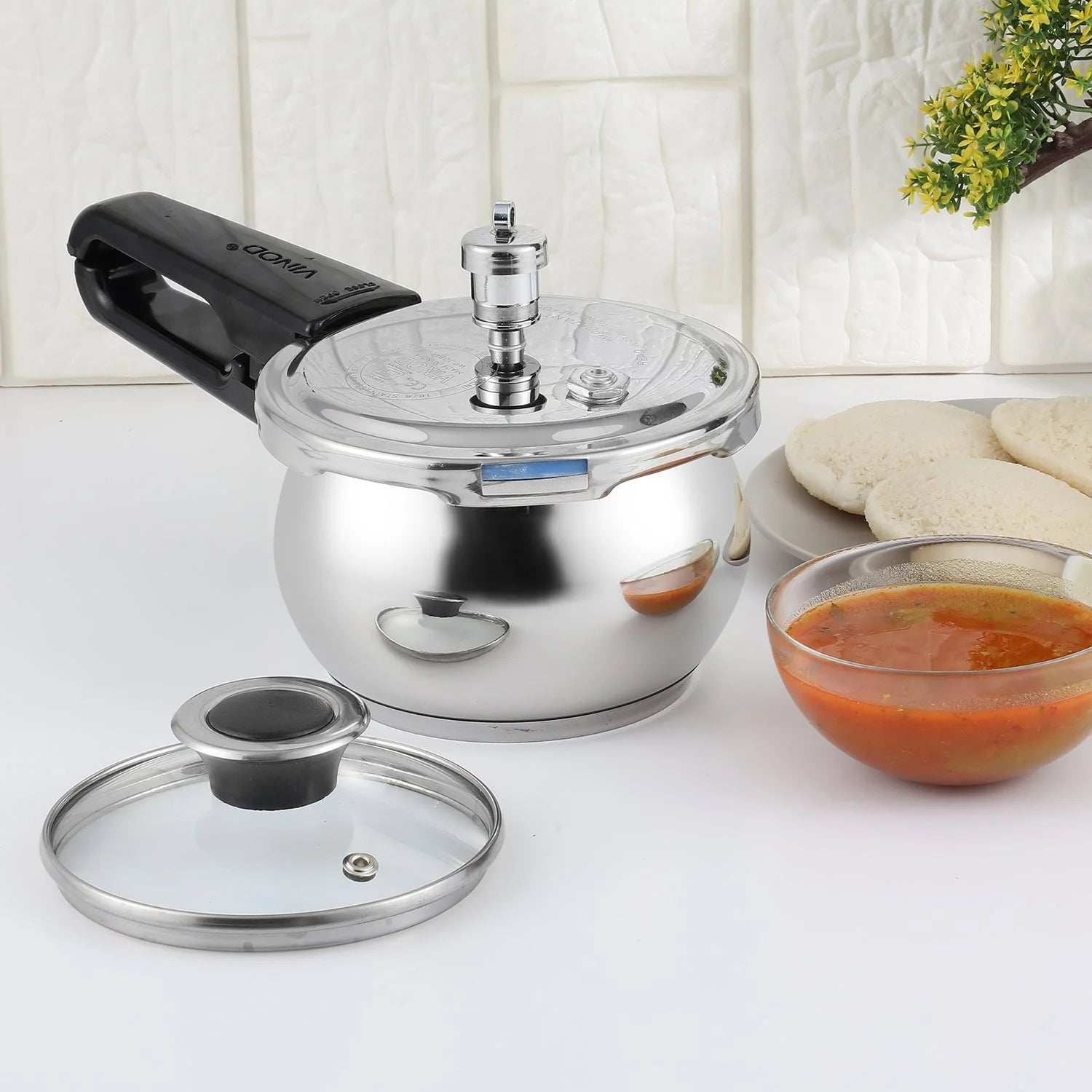 Splendid Plus Stainless Steel Pressure Cooker 6.5 L