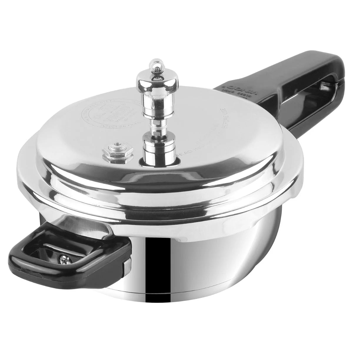 Stainless Steel Deep Pan Pressure Cooker with Lid – 4.5 Litre | Induction Safe