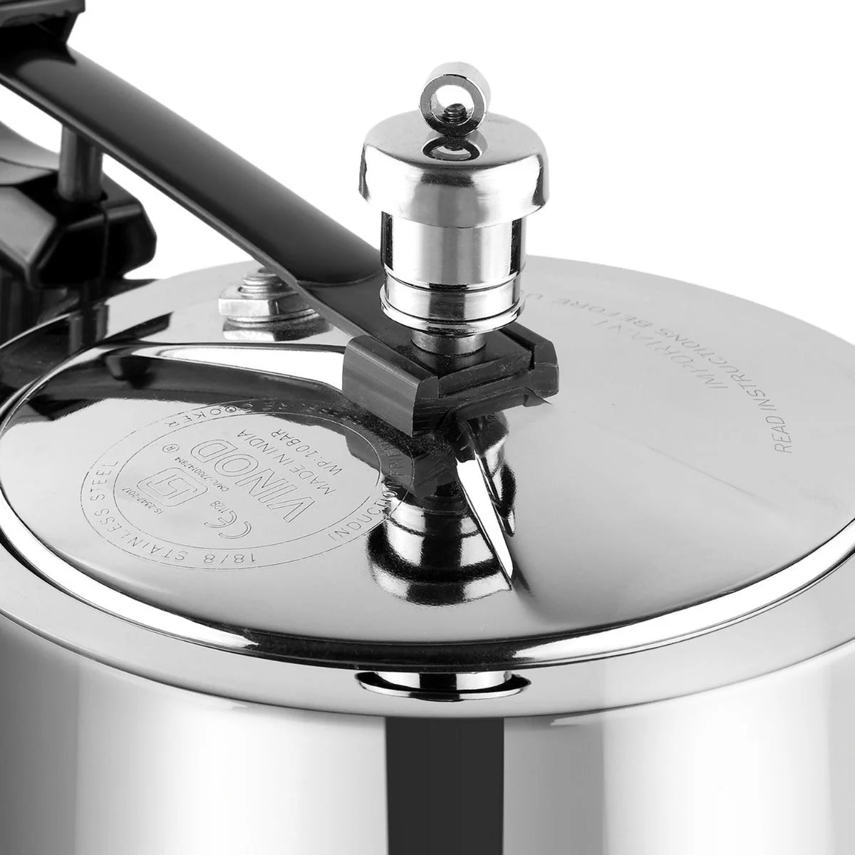 Vinod Europa Stainless Steel Handi Pressure Cooker – Inner Lid, Induction Friendly 3L