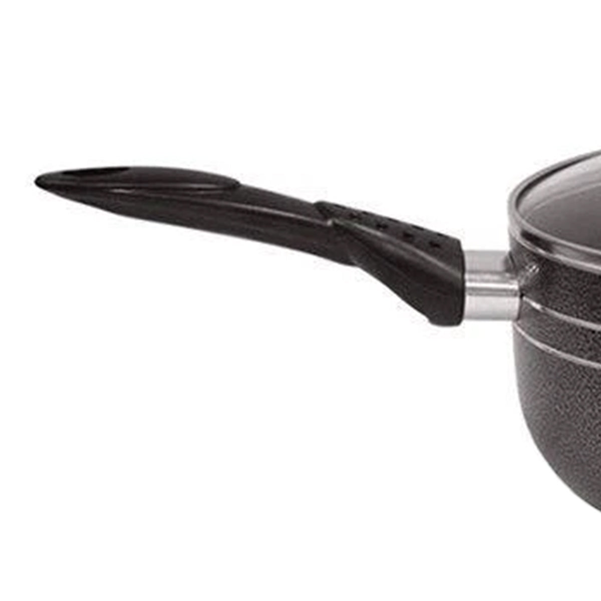 Glaxa Professional 3 Piece Non-Stick Saucepan Set with Glass Lids Induction Cooking Pots 20cm 22cm 24cm