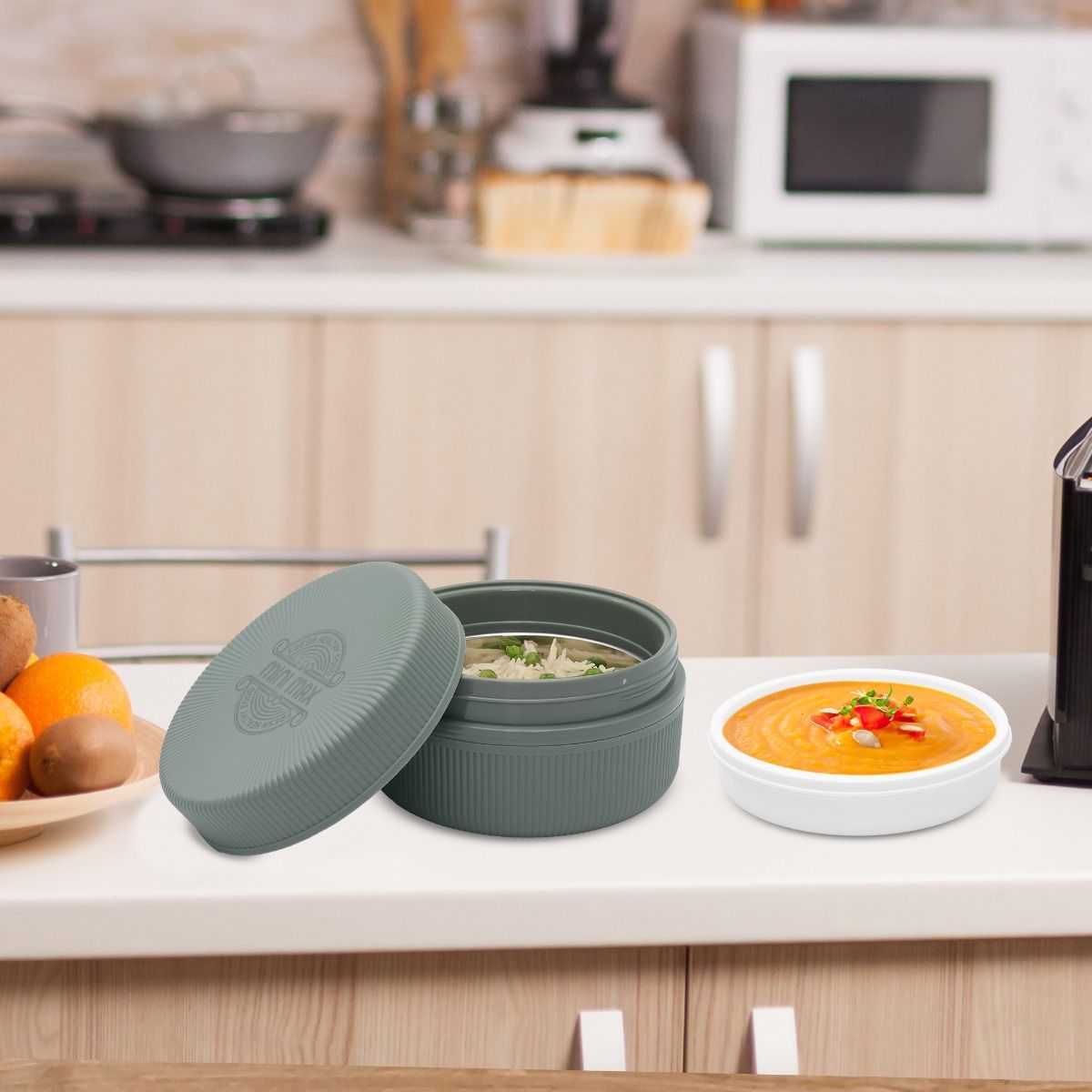 Jaypee Mini Max XL 820 ml Insulated Lunch Box – Stainless Steel Inner Hot & Cold Food Container