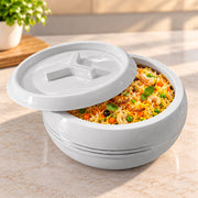 Jaypee Palazio 3200ml Stainless Steel Inner Insulated Casserole White