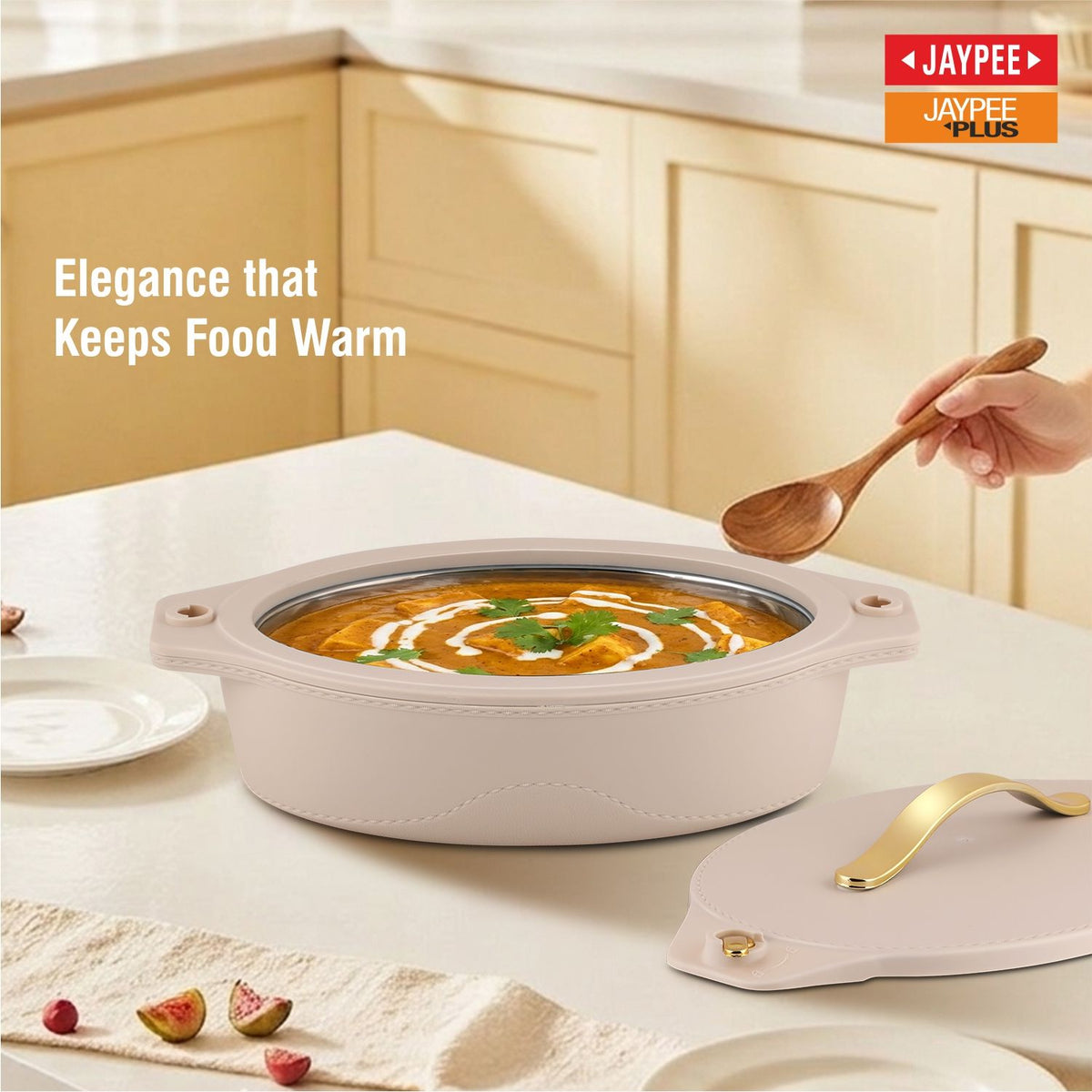 Jaypee Princeton Mega Hotpot Set of 3 – 2000, 2500 & 3000 ml – Beige