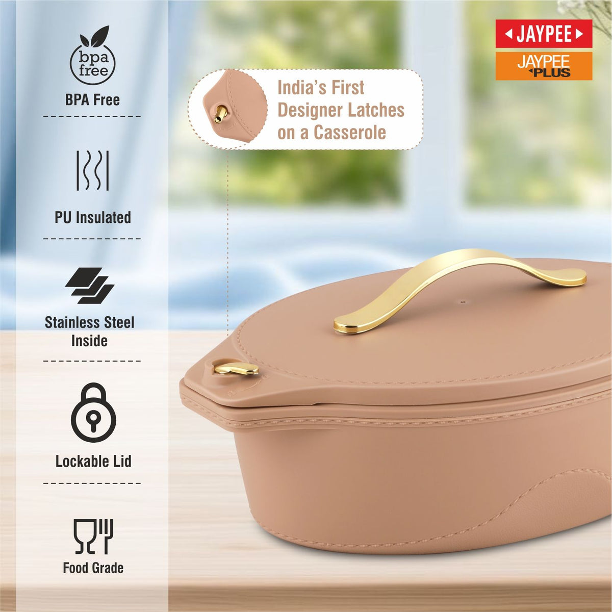 Jaypee Princeton Mega Hotpot Set of 3 – 2000, 2500 & 3000 ml – Brown