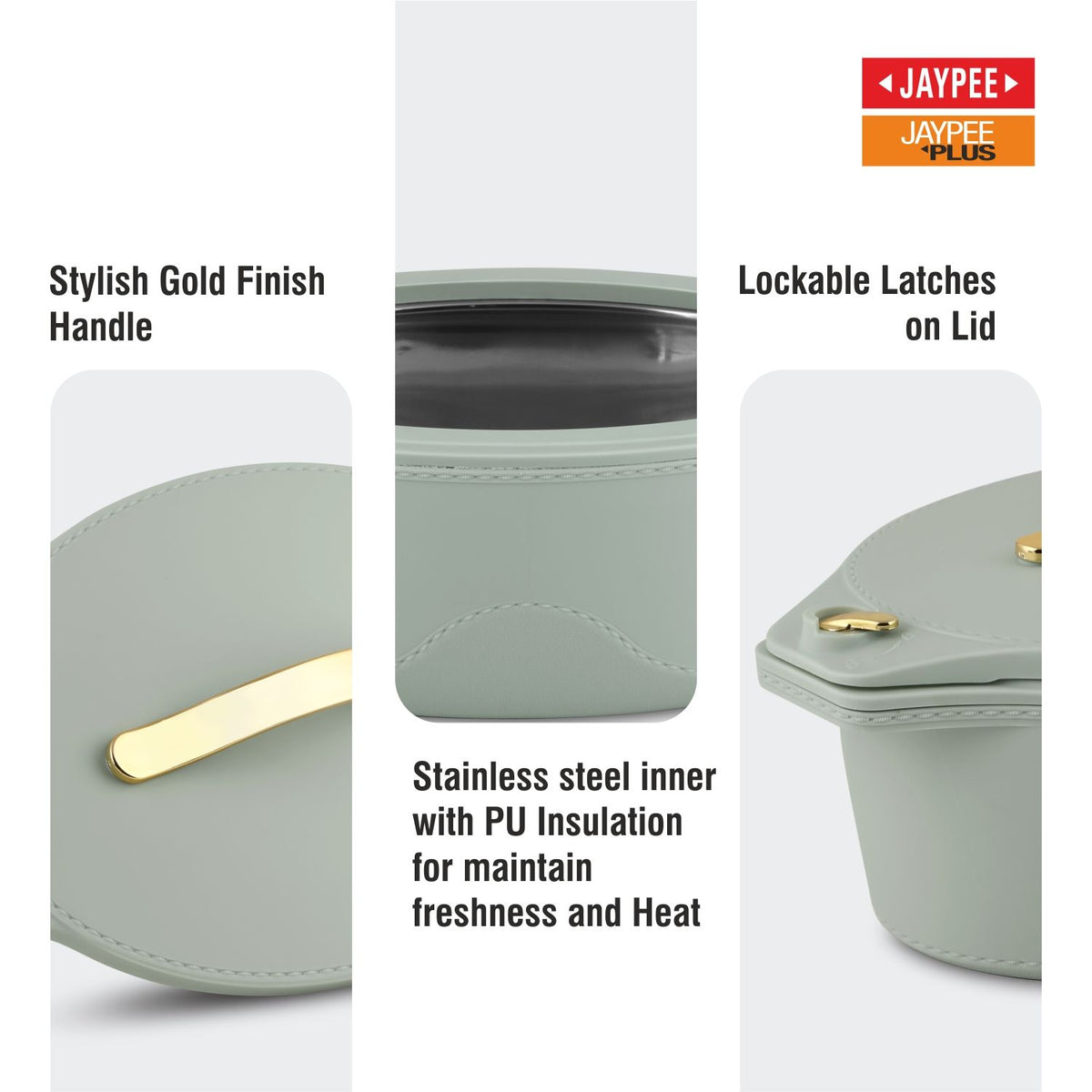 Jaypee Princeton Mega Hotpot Set of 3 – 2000, 2500 & 3000 ml – Pista Green