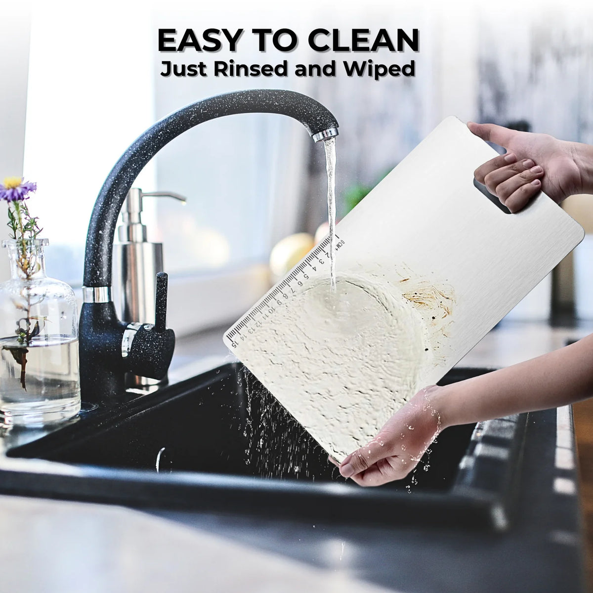 Kraft Stainless Steel Chopping Board 31 cm – Food Grade – Hygienic & Durable