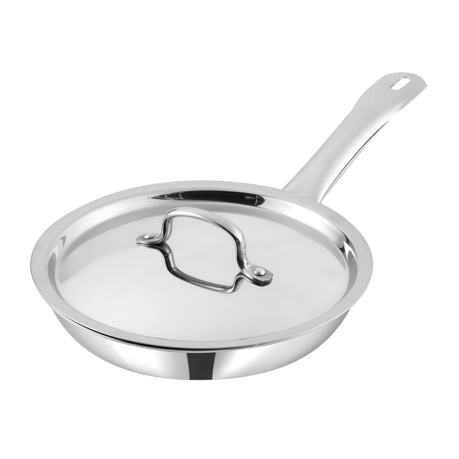 Vinod 22cm Stainless Steel Frypan 2.5L with Lid – Induction Ready