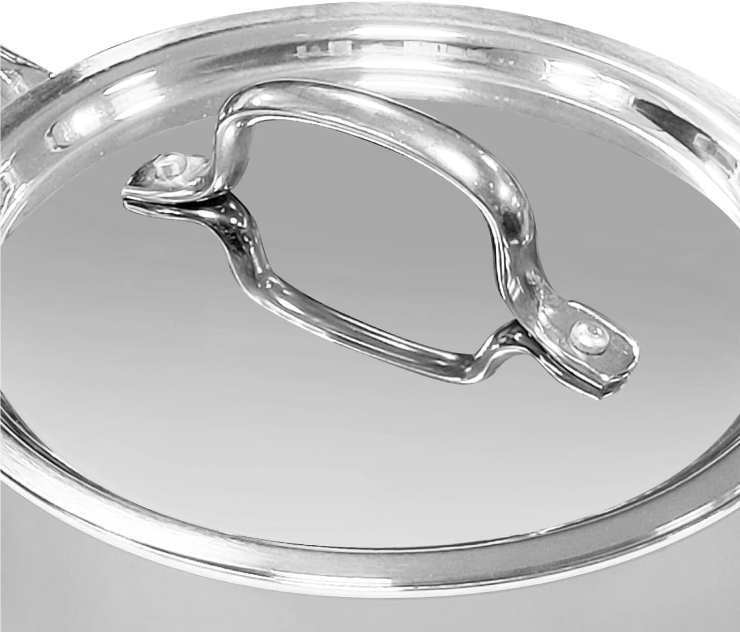 Vinod 26cm Stainless Steel Frypan with Lid – 3.7L | Induction & Gas Compatible
