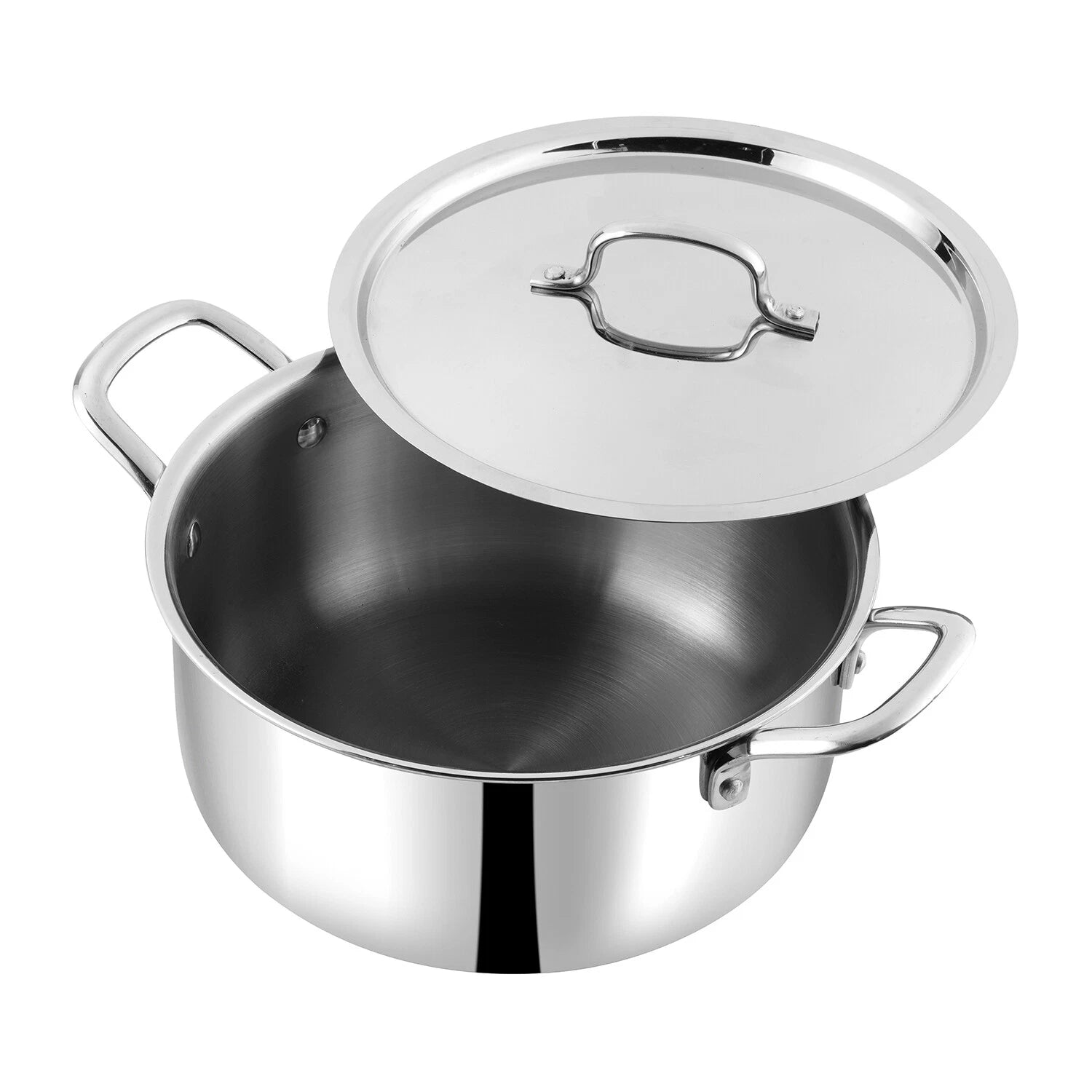 Vinod 22cm Stainless Steel Casserole Pot with Lid — Induction Compatible