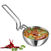 Platinum Triply Stainless Steel Tadka Pan – 12.5cm / 400ml