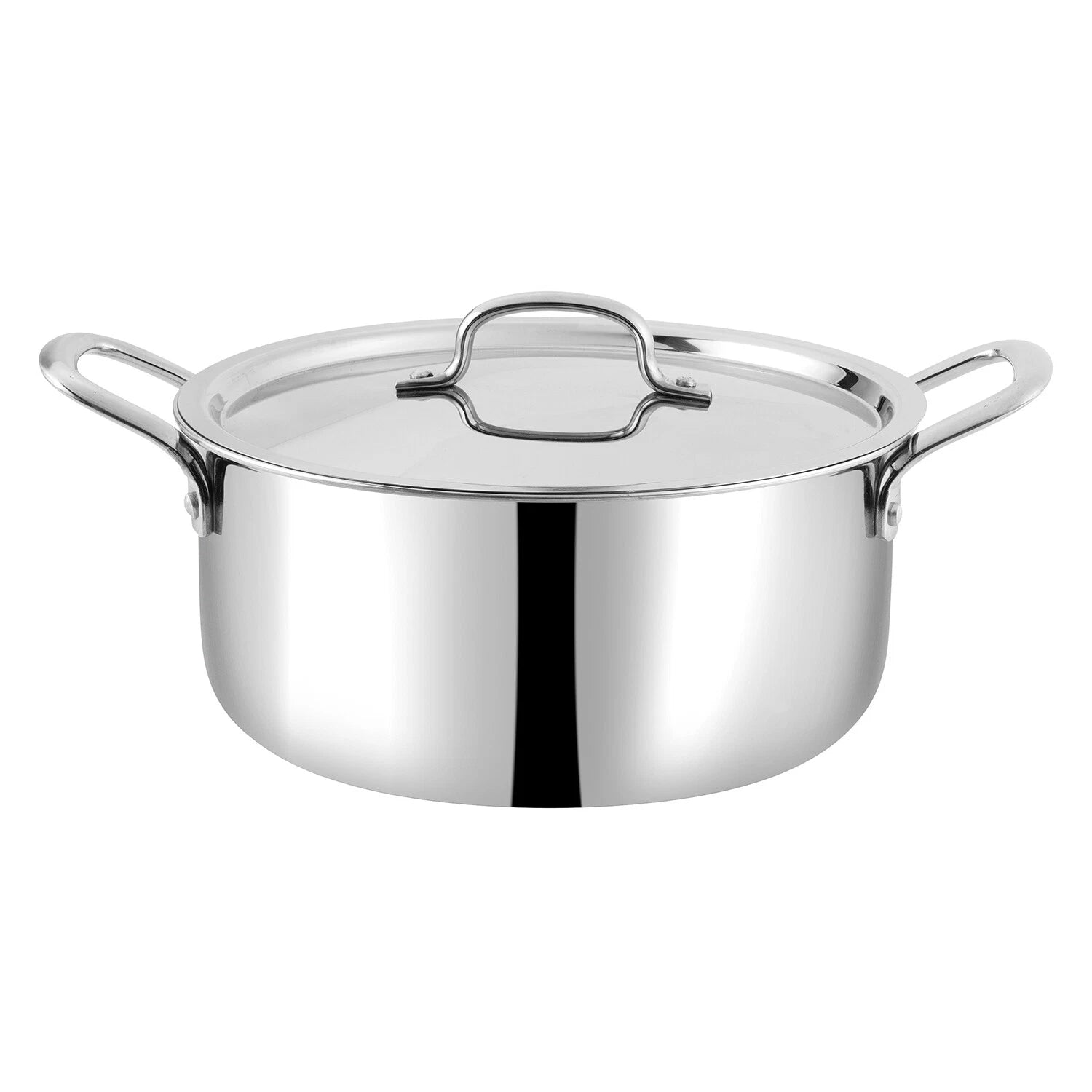 Vinod 30cm Stainless Steel Casserole Pot with Lid — Induction & Gas Compatible
