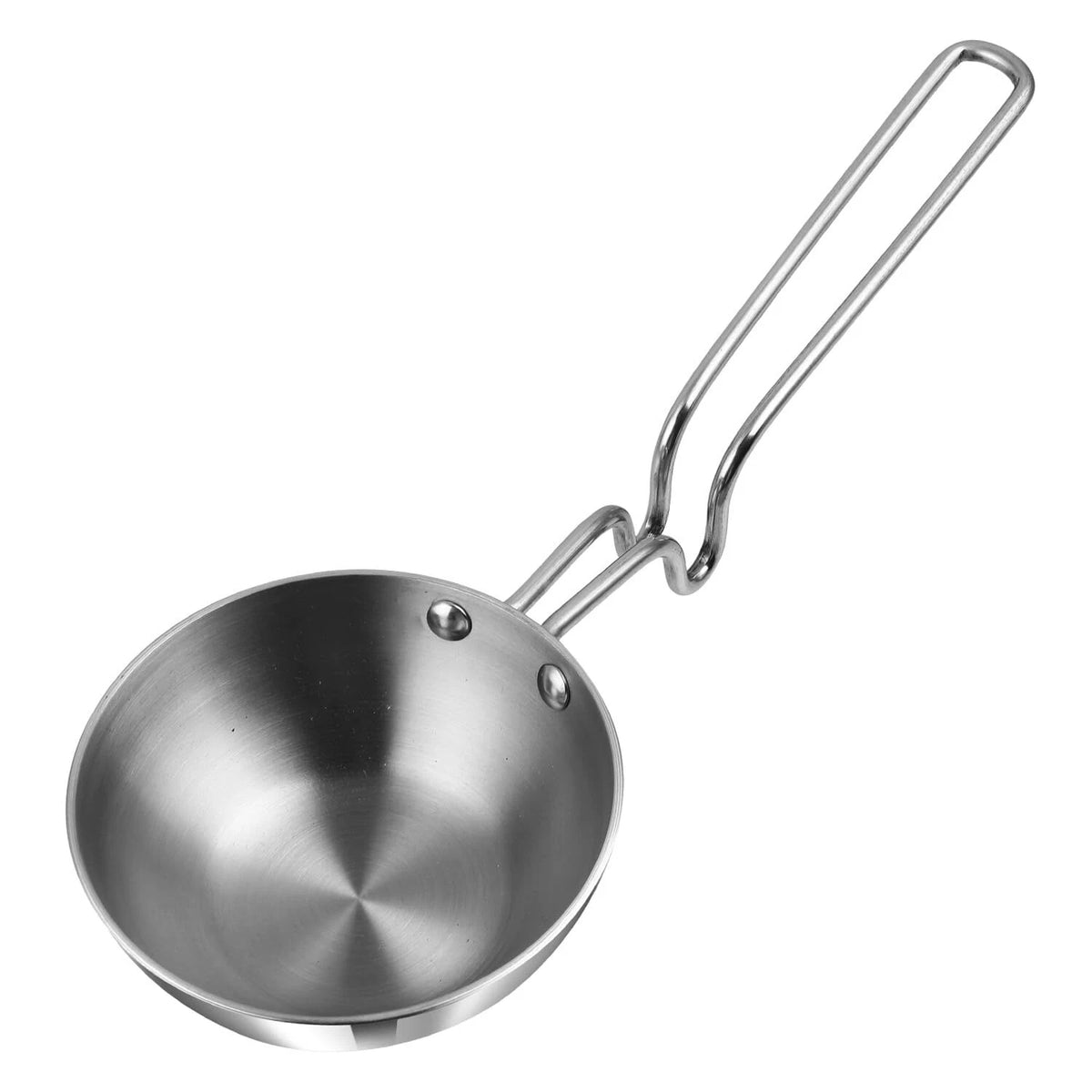 Platinum Triply Stainless Steel Tadka Pan – 12.5cm / 400ml
