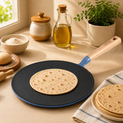 Vinod Cast Iron Freya Roti Tawa 26 cm Sapphire Blue with TREON Ti-Enamel