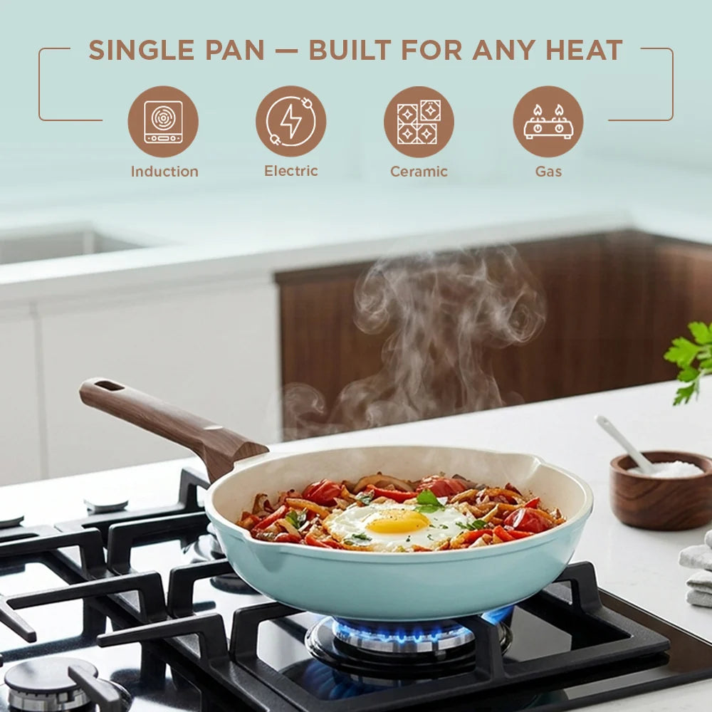 Vinod Ceravit Ceramic Frypan 20 cm - Ceragreen - Non Stick Frying Pan
