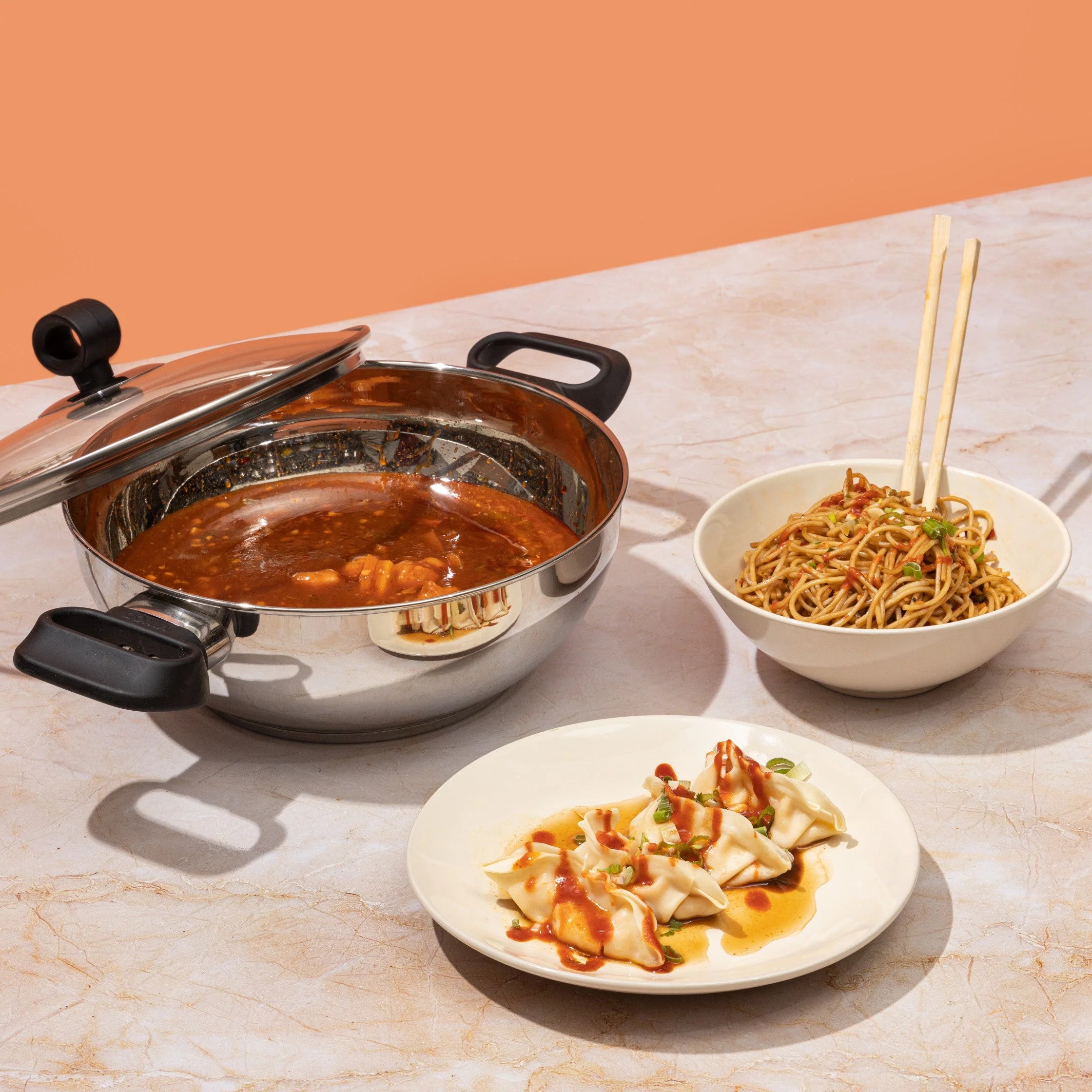 Deluxe Stainless Steel Kadai with Toughened Glass Lid – 3.8 L | Induction Friendly