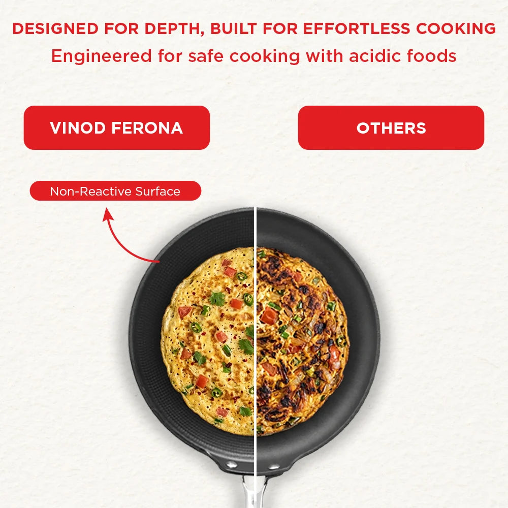 Vinod Ferona Cast Iron Roti Tawa 26 cm – Induction, Gas & Oven Compatible
