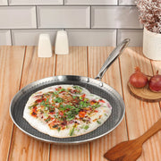 Vinod Platinum SAS Pro 31cm Triply Stainless Steel Dosa Tawa with HexaShield Technology for Gas and Induction