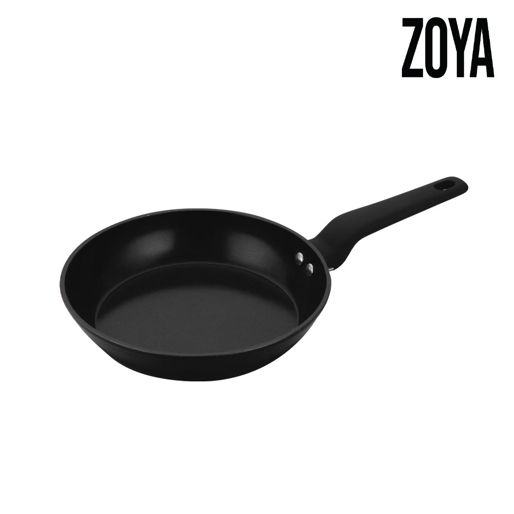 Zoya Aluminium Frying Pan 20cm Black – Non-stick ceramic frying pan, induction ready, dishwasher safe cookware for UK kitchens.